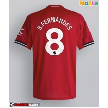 Moške Nogometnih dresov Manchester United Bruno Fernandes #8 Domači 2025-26 Kratki rokavi